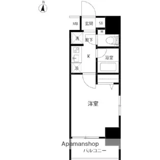 ルクレ錦糸町【5階】の間取り
