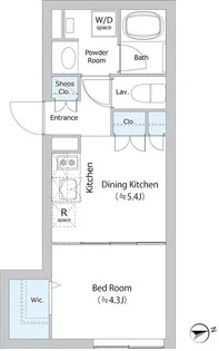 EDIT御茶ノ水妻恋坂【4階】の間取り