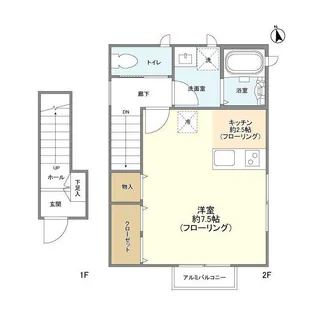 コモド本木【2階】の間取り