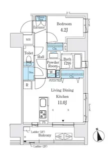 J.GRAN COURT 浅草【6階】の間取り