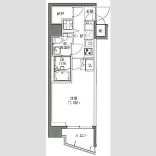 SーRESIDENCE雑司が谷【4階】の間取り
