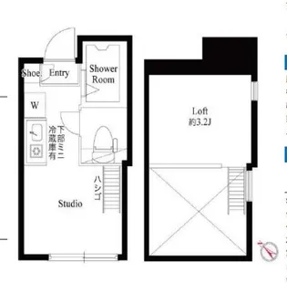 ハーモニーテラス上池袋【0201号室】の間取り