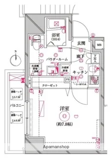 レアライズ入谷【5階】の間取り