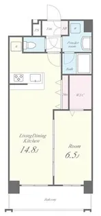 ベレッツァ文京【5階】の間取り