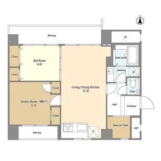 Belleviage Kinshicho【4階】の間取り