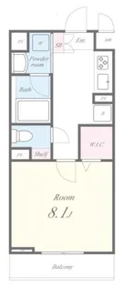 ESPOIR(エスポアール)【2階】の間取り