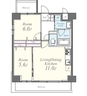 ミュージョン【2階】の間取り