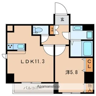 MON CHATON【7階】の間取り