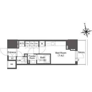 コンフォリア東上野【11階】の間取り