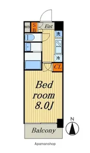 SーRESIDENCE錦糸町パークサイド【7階】の間取り