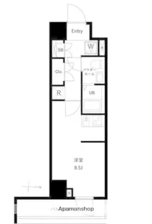 GENOVIA両国Ⅵ GREEN VEIL【8階】の間取り