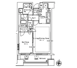 パークアクシス御茶ノ水ステージ【10階】の間取り