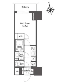 コンフォリア東上野【5階】の間取り