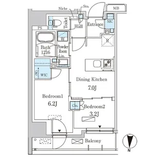 パークアクシス両国スクエア【9階】の間取り