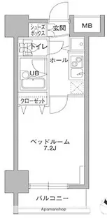 KDX岩本町レジデンス【5階】の間取り