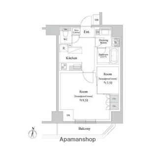 TRACK両国【4階】の間取り