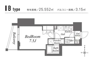 ZOOM池袋WEST【5階】の間取り