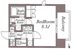 ZOOM池袋WEST【10階】の間取り