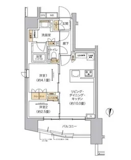 リビオメゾン東池袋【2階】の間取り