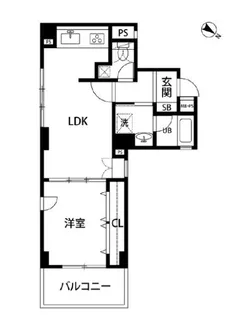ルクレ日本橋蛎殻町【3階】の間取り