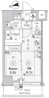 メイクス上野【4階】の間取り