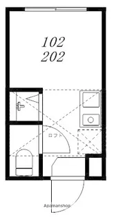 ハーモニーテラス日ノ出町Ⅳ【1階】の間取り