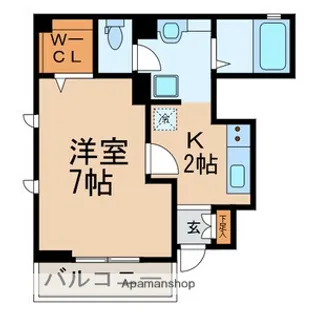 ソレーユ三ノ輪【1階】の間取り