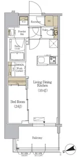 アーバネックス駒込【14階】の間取り