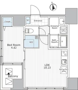 ウィステリア エス 上野【10階】の間取り