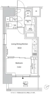 ザ・パークハビオ目白タワー【6階】の間取り