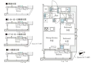 リビオメゾン御茶ノ水EAST【11階】の間取り