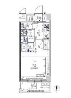 1Kの間取り画像