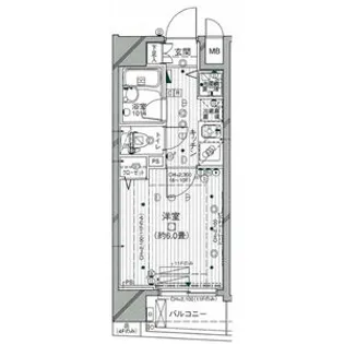 パレステュディオシンシア文京千石【4階】の間取り