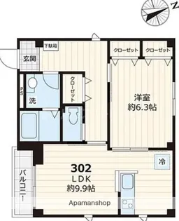 ビューノ 東池袋【3階】の間取り