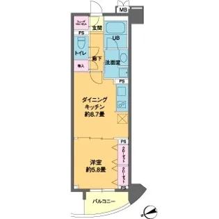 カスタリア池袋【8階】の間取り