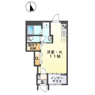 ボッテガノワール【1階】の間取り