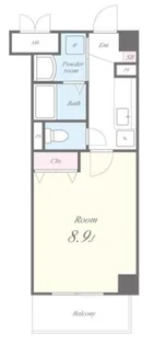 サウスイースト【3階】の間取り