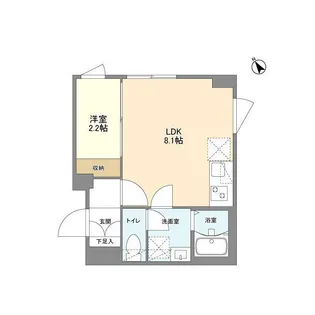 ウェルスクエア南長崎【5階】の間取り
