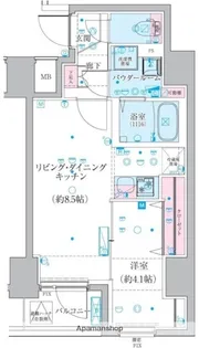 GENOVIA椎名町【8階】の間取り