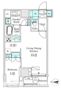 ASMACI MAISON両国Ⅰ【3階】の間取り