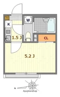 LUXカシオペア【2階】の間取り