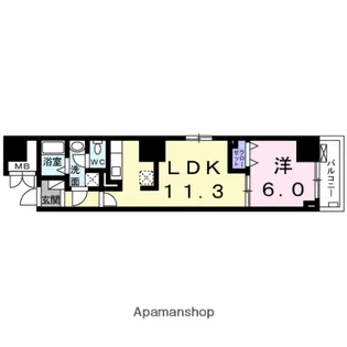 フェリーチェ・ヴィータ【4階】の間取り