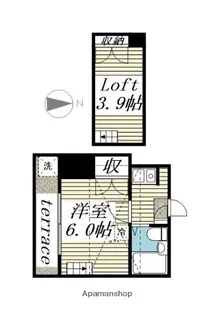 カーメルハイツ【1階】の間取り