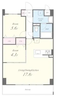 LIER A LAVENIR(リエ ア ラヴニール)【4階】の間取り