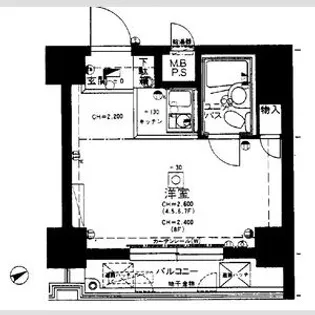 パレドール千駄木【401号室】の間取り