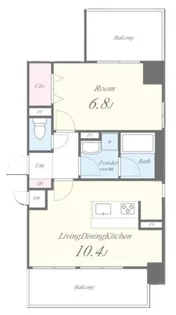 プローシュII【3階】の間取り