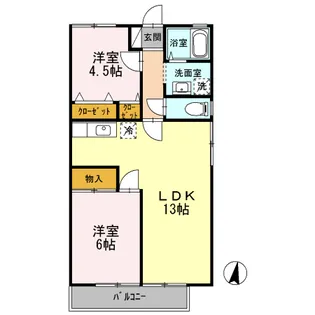 グレースハイム【2階】の間取り