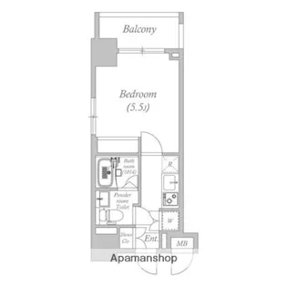 ステーションフロント両国【4階】の間取り