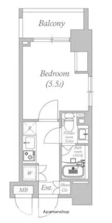 ステーションフロント両国【12階】の間取り