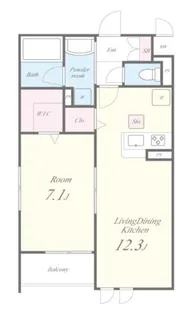 ロコエトワール【1階】の間取り
